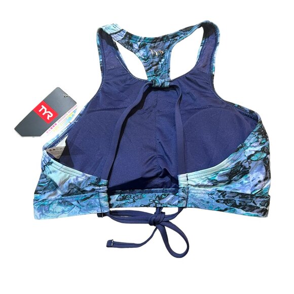 Women's NWT TYR Kira Bikini Abstract Shale Top Size Small 4/6 - Picture 4 of 6